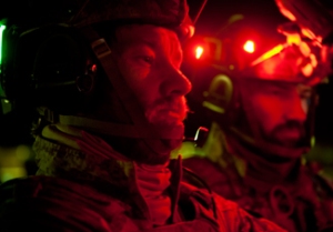 Joel Edgerton (left) leads SEAL Team 6 in the climax of 'Zero Dark Thirty'.